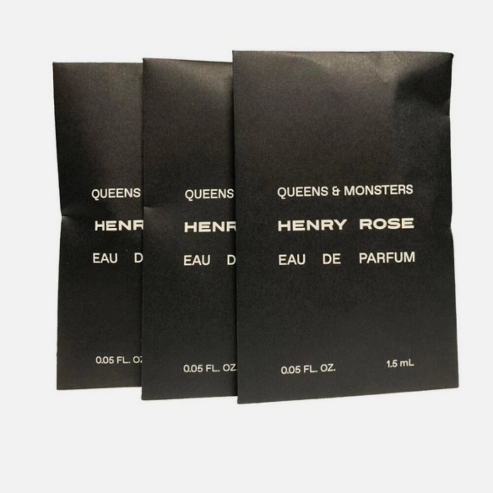 3 Henry Rose Queens & Monsters Eau De Parum .05 oz, 1.5ml Carded Spray SEALED